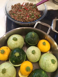 קישואים ממולאים- הכנה 1